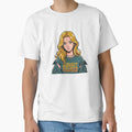 4k Realistic Anime Blonde Teen, Futuristic City - Adult & Kids T-Shirts, Sweatshirts & Hoodies apparel design preview 1