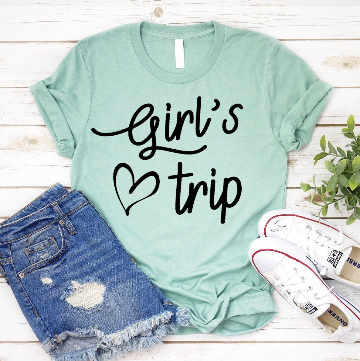 Girl's Trip Letter Heart Print Women Slogan - Adult & Kids T-Shirts, Sweatshirts & Hoodies apparel design preview 1