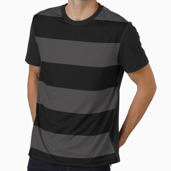Black Grey and Stripes Horizontal Large Graphic - Adult & Kids T-Shirts, Sweatshirts & Hoodies apparel design preview 1