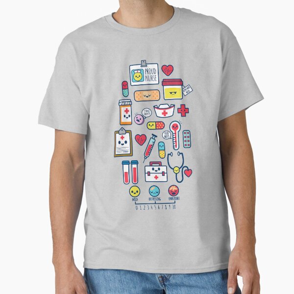 Proud To Be a Nurse Surface Pattern Design Blue - Adult & Kids T-Shirts, Sweatshirts & Hoodies apparel design preview 1