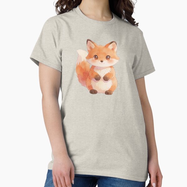 Kawaii Baby Fox - Adult & Kids T-Shirts, Sweatshirts & Hoodies apparel design preview 1