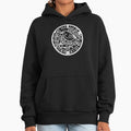 Bird sitting on branch manhole in Japan white - Adult & Kids T-Shirts, Sweatshirts & Hoodies apparel design preview 1