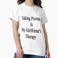 Taking Pictures Is My Girlfriend's Therapy - Adult & Kids T-Shirts, Sweatshirts & Hoodies apparel design preview 1
