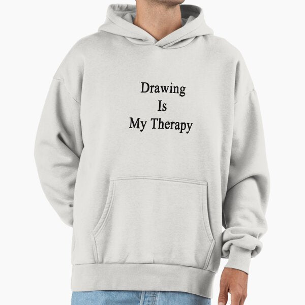 Drawing Is My Therapy - Adult & Kids T-Shirts, Sweatshirts & Hoodies apparel design preview 1