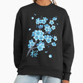 Falling Blue Sakura Cherry Blossom petals - Adult & Kids T-Shirts, Sweatshirts & Hoodies apparel design preview 1