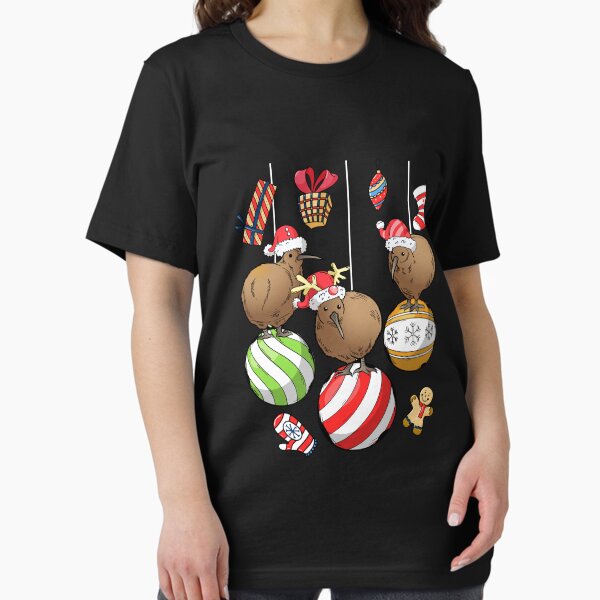 New Zealand Kiwi Bird Holiday Christmas Tree Bauble - Adult & Kids T-Shirts, Sweatshirts & Hoodies apparel design preview 1