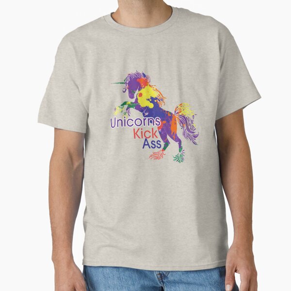 Unicorns Kick Ass For Real Tho - Adult & Kids T-Shirts, Sweatshirts & Hoodies apparel design preview 1