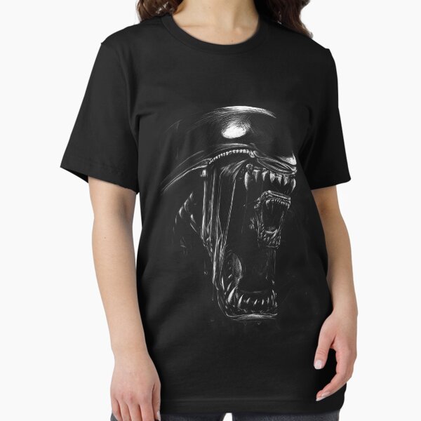 Alien/Xenomorph scratchboard design - Adult & Kids T-Shirts, Sweatshirts & Hoodies apparel design preview 1