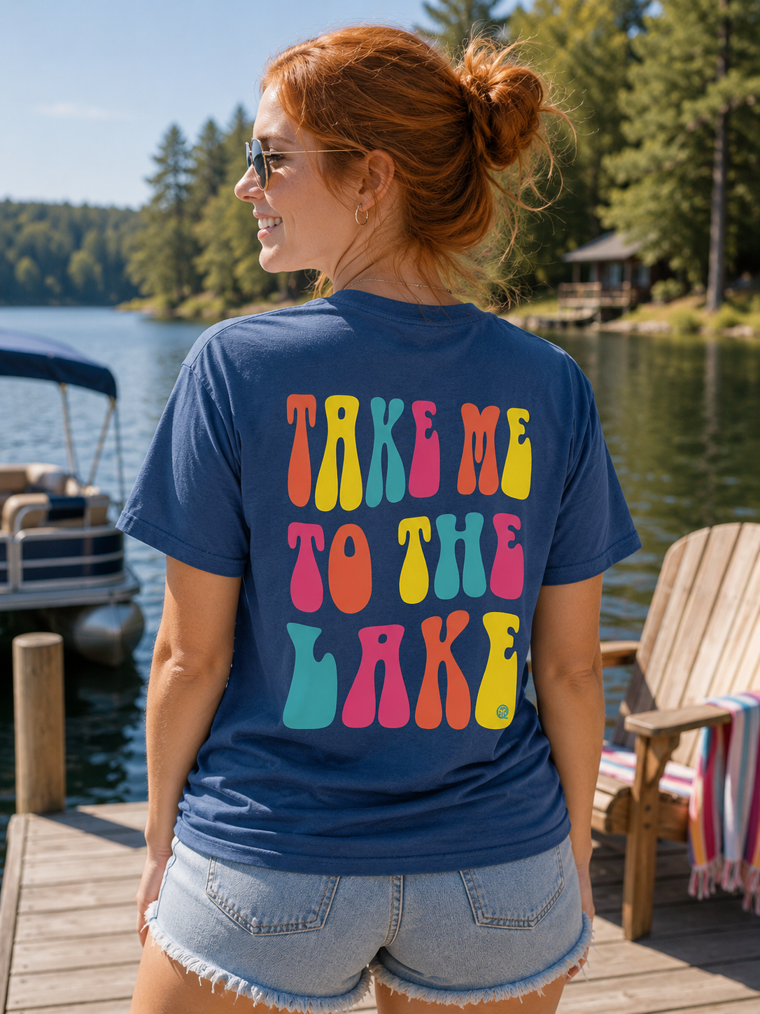 Girlie Girl Originals Take Me To The Lake - Adult & Kids T-Shirts, Sweatshirts & Hoodies apparel design preview 1
