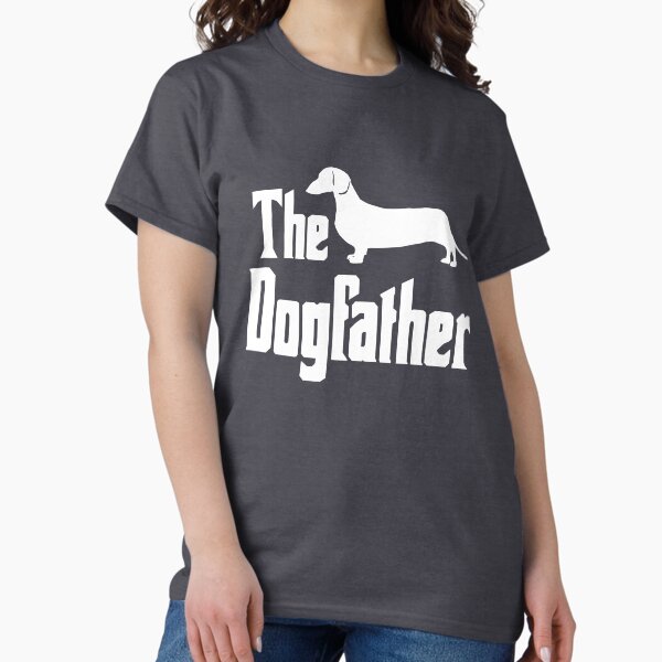 The Dogfather Dachshund Doxie Weiner Dog funny gift - Adult & Kids T-Shirts, Sweatshirts & Hoodies apparel design preview 1