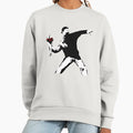 Banksy Flower Thrower! - Adult & Kids T-Shirts, Sweatshirts & Hoodies apparel design preview 1