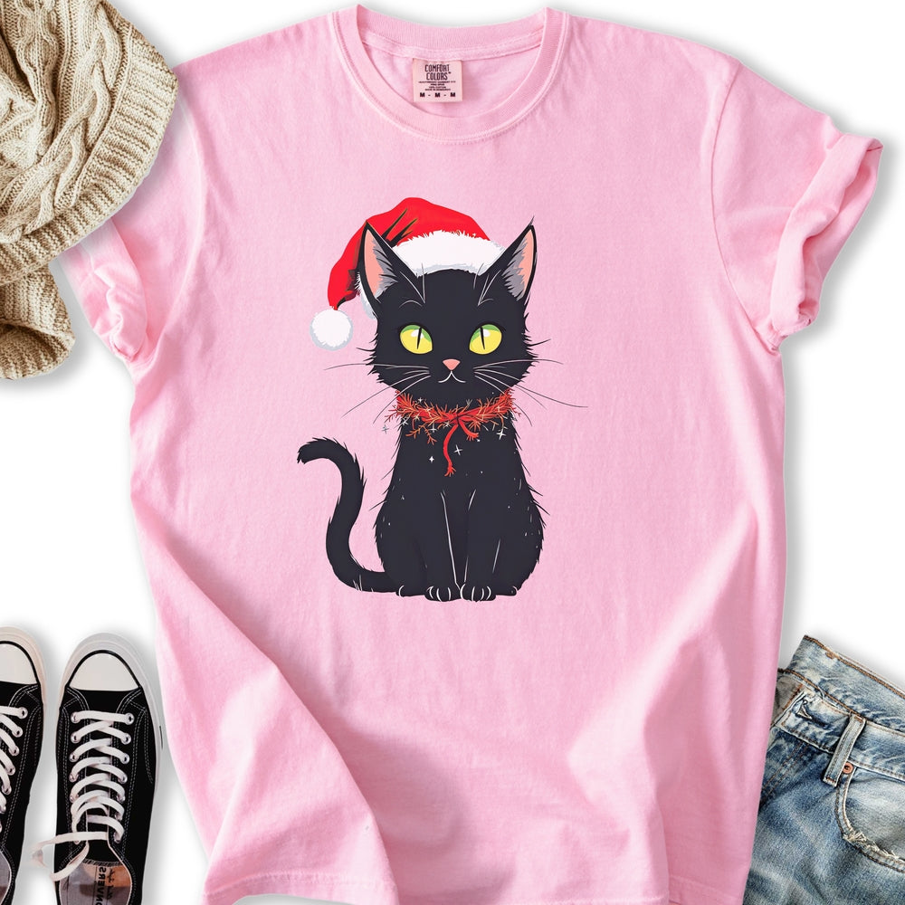 Black Cat Tinsel - Adult & Kids T-Shirts, Sweatshirts & Hoodies apparel design preview 1