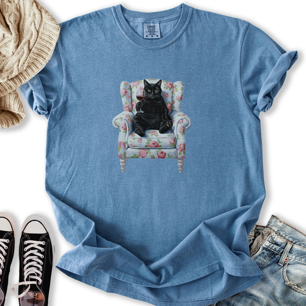 Black Cat Chair - Adult & Kids T-Shirts, Sweatshirts & Hoodies apparel design preview 2