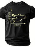 Rabbit Duck Print Men Slogan - Adult & Kids T-Shirts, Sweatshirts & Hoodies apparel design preview 1