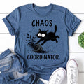 Chaos Coordinator Cat Print Women Slogan - Adult & Kids T-Shirts, Sweatshirts & Hoodies apparel design preview 1