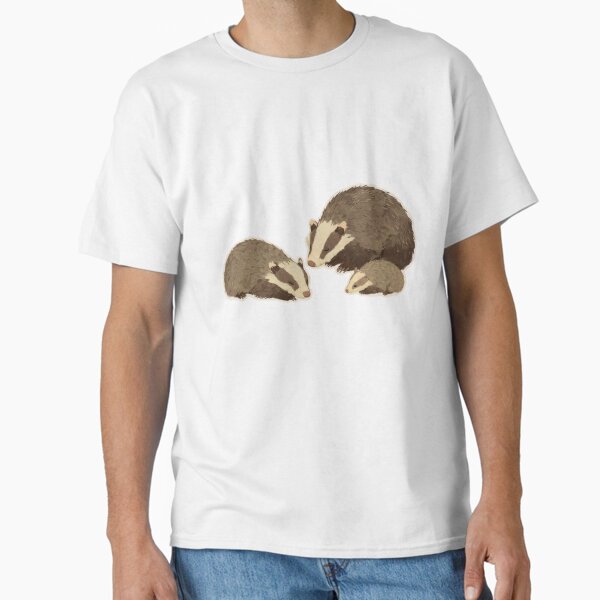 Cozy Badger Family - Adult & Kids T-Shirts, Sweatshirts & Hoodies apparel design preview 1