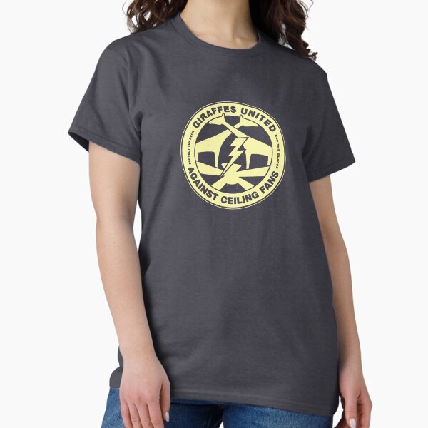 Giraffes united against ceiling fans - Adult & Kids T-Shirts, Sweatshirts & Hoodies apparel design preview 1