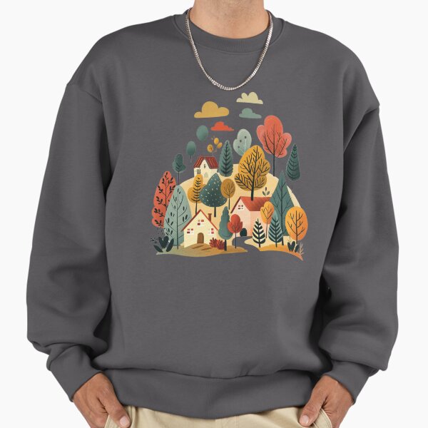 Autumn Folk Art Items Bundle Forest - Adult & Kids T-Shirts, Sweatshirts & Hoodies apparel design preview 1