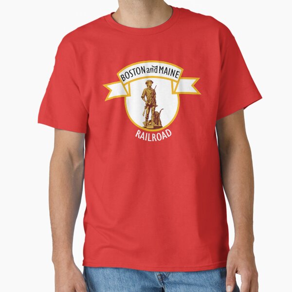 Vintage Boston and Maine Rilway Railroad logo - Adult & Kids T-Shirts, Sweatshirts & Hoodies apparel design preview 1