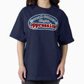 Real women fight oppression, blue background - Adult & Kids T-Shirts, Sweatshirts & Hoodies apparel design preview 1