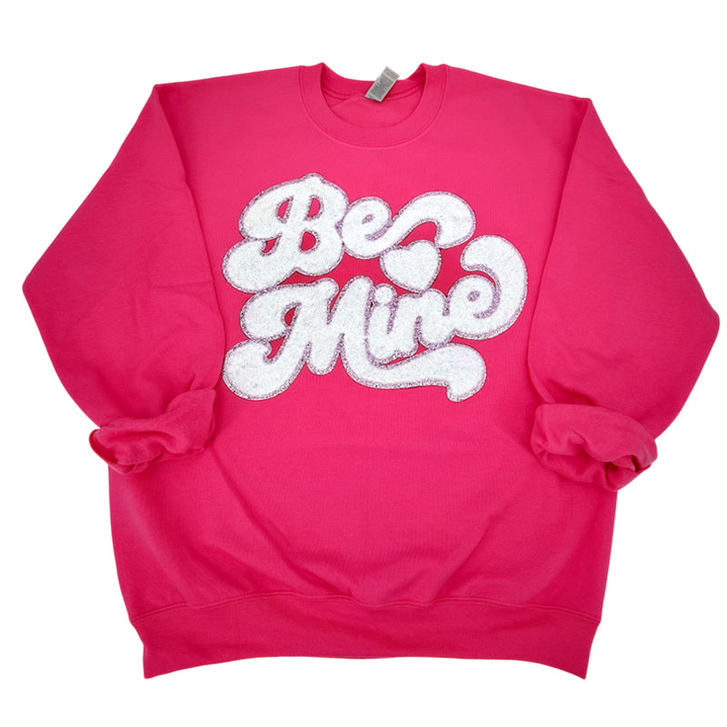 Girlie Girl Be Mine Valentine - Adult & Kids T-Shirts, Sweatshirts & Hoodies apparel design preview 2