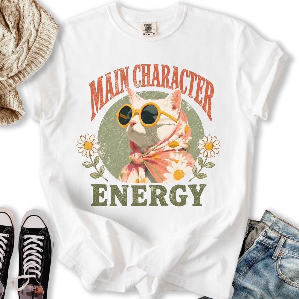 Main Character Energy - Adult & Kids T-Shirts, Sweatshirts & Hoodies apparel design preview 2