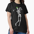 Golf Funny Golfing Skeleton Golfer Halloween Pattern - Adult & Kids T-Shirts, Sweatshirts & Hoodies apparel design preview 1