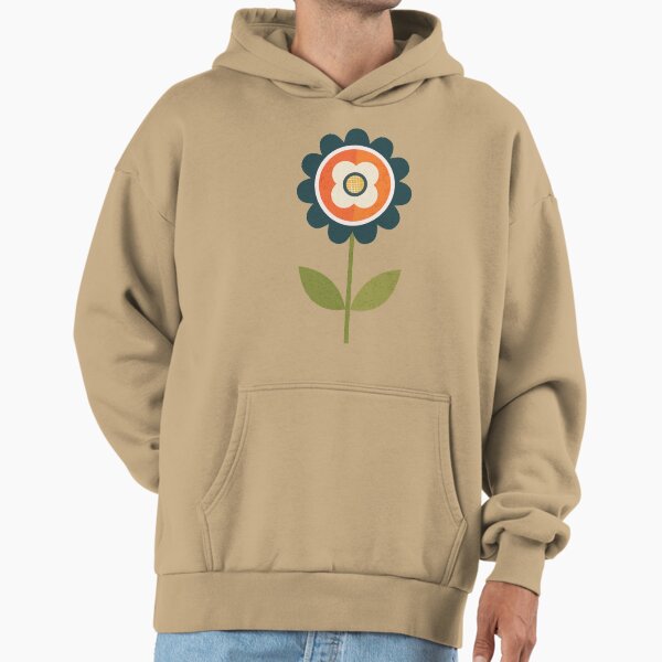 Retro Daisy Orange and Cream - Adult & Kids T-Shirts, Sweatshirts & Hoodies apparel design preview 1