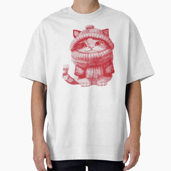 Cute Cartoon Cat Wearing Winter Clothes - Adult & Kids T-Shirts, Sweatshirts & Hoodies apparel design preview 1