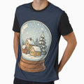 Snow Globe Winter Village Christmas Gift Graphic - Adult & Kids T-Shirts, Sweatshirts & Hoodies apparel design preview 1