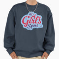 It's A Girl's Sport Navy And Red - Adult & Kids T-Shirts, Sweatshirts & Hoodies apparel design preview 1