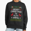 Merry Christmas Ya Filthy Animal - Adult & Kids T-Shirts, Sweatshirts & Hoodies apparel design preview 1