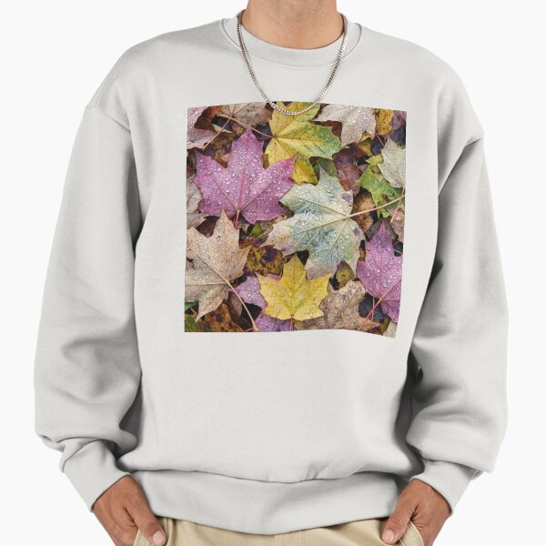 Dew-Covered Fall Maple Leaves - Adult & Kids T-Shirts, Sweatshirts & Hoodies apparel design preview 1