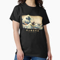 Black Labrador Kanagawa Japanese Surfing Wave - Adult & Kids T-Shirts, Sweatshirts & Hoodies apparel design preview 1