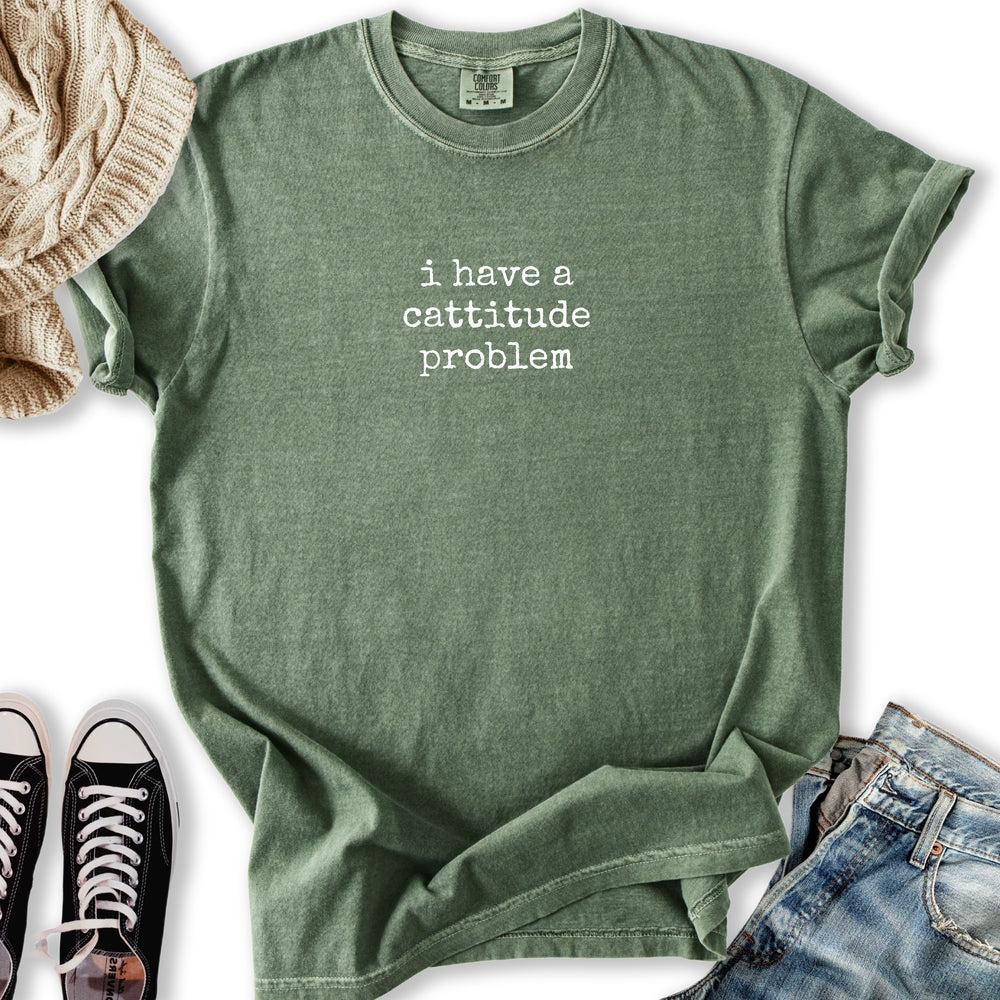 Cattitude Problem - Adult & Kids T-Shirts, Sweatshirts & Hoodies apparel design preview 1