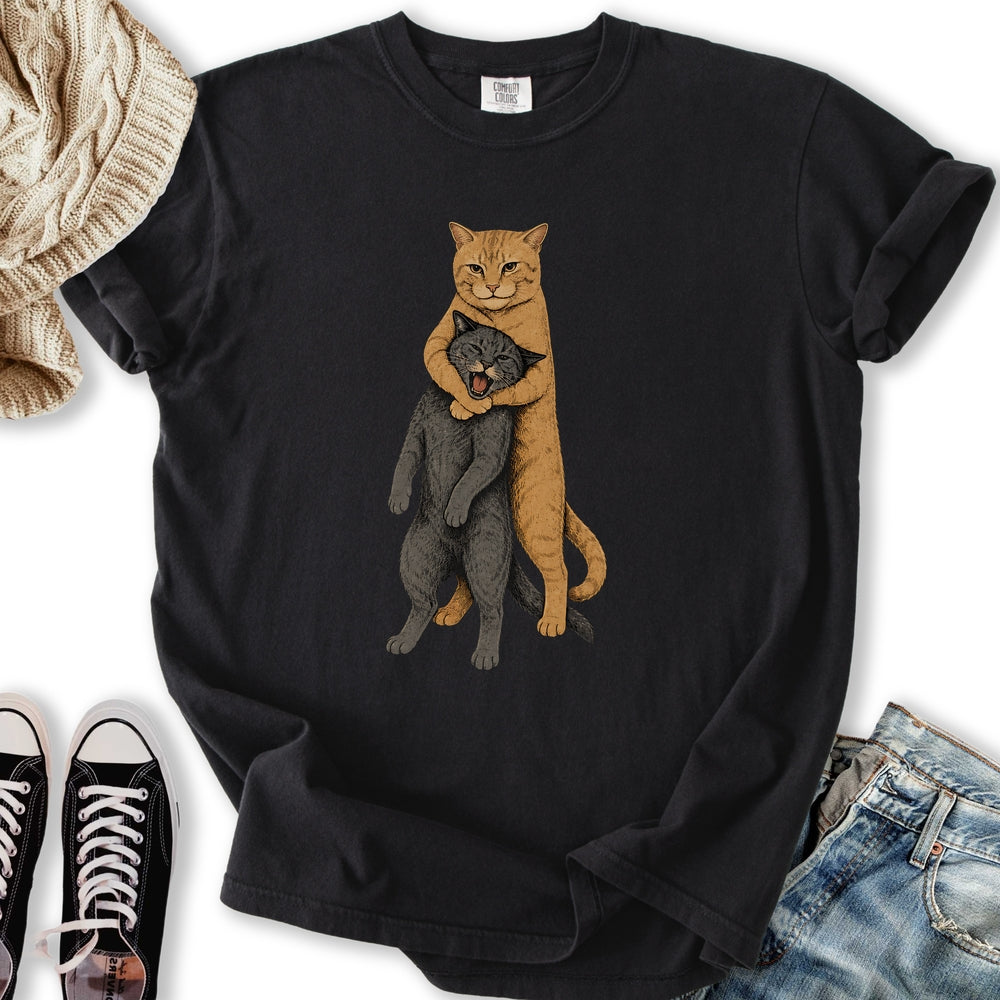 Cat Headlock - Adult & Kids T-Shirts, Sweatshirts & Hoodies apparel design preview 2