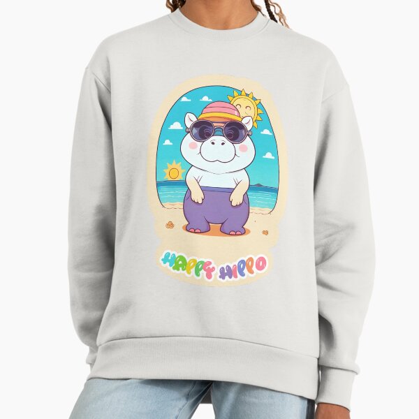 Happy hippo - Adult & Kids T-Shirts, Sweatshirts & Hoodies apparel design preview 1