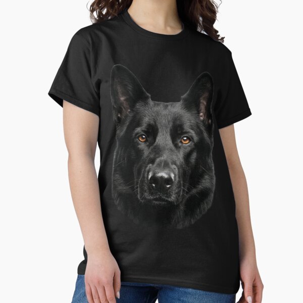 Realistic Black Dog Portrait Art - Adult & Kids T-Shirts, Sweatshirts & Hoodies apparel design preview 1