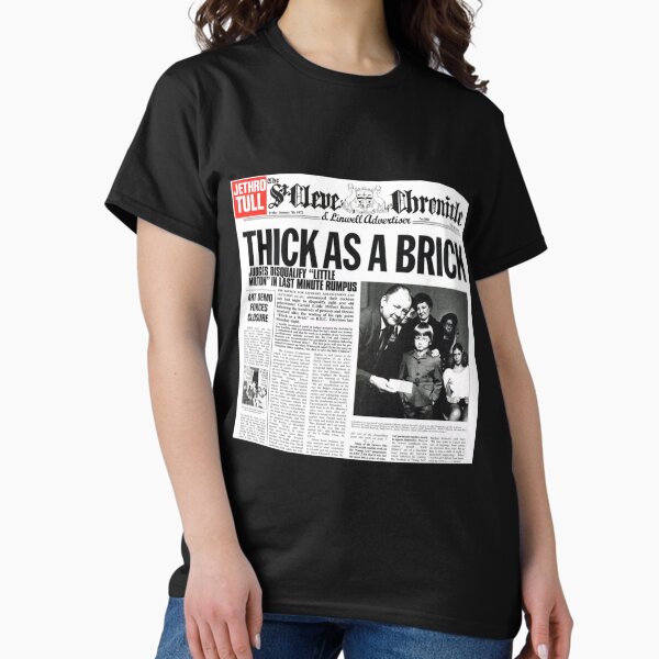 Jethro Tull Thick As A Brick - Adult & Kids T-Shirts, Sweatshirts & Hoodies apparel design preview 1