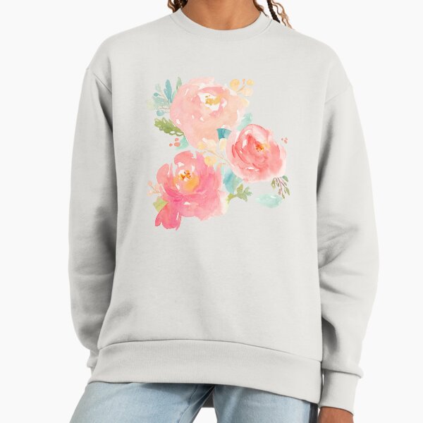 Peonies Watercolor Bouquet - Adult & Kids T-Shirts, Sweatshirts & Hoodies apparel design preview 1
