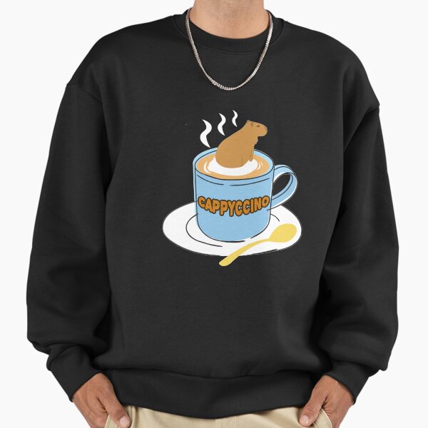 Cappyccino Capybara Coffee Pun - Adult & Kids T-Shirts, Sweatshirts & Hoodies apparel design preview 1