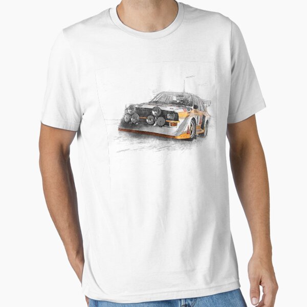 Rally Car Illustration - Adult & Kids T-Shirts, Sweatshirts & Hoodies apparel design preview 1