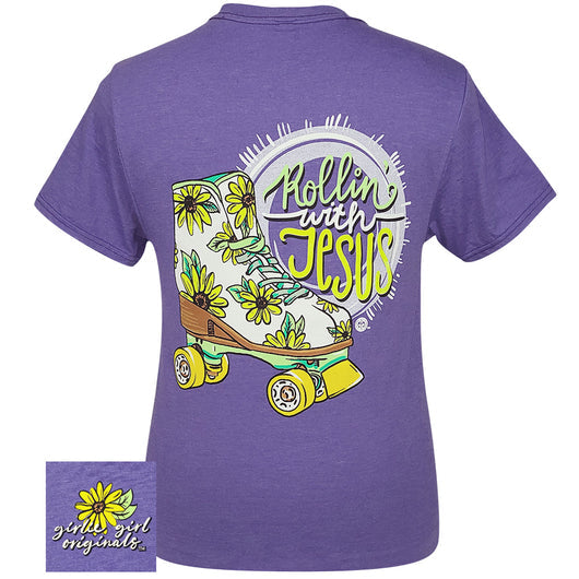 Girlie Girl Originals Rollin With Jesus - Adult & Kids T-Shirts, Sweatshirts & Hoodies apparel design preview 1