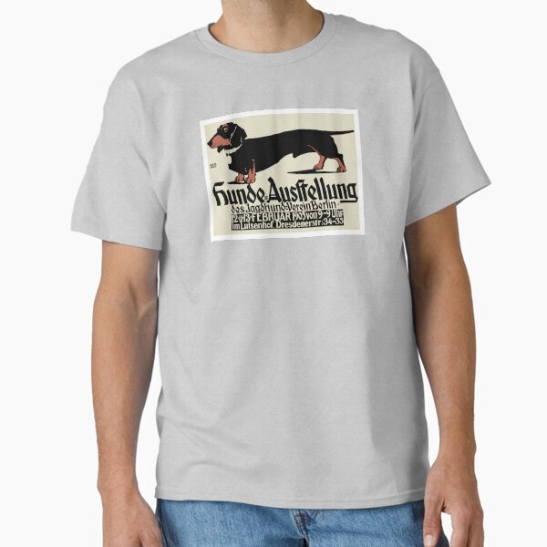 1905 German Dog Show Dachshund Poster - Adult & Kids T-Shirts, Sweatshirts & Hoodies apparel design preview 1
