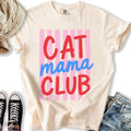 Stripe Cat Mama Club - Adult & Kids T-Shirts, Sweatshirts & Hoodies apparel design preview 1