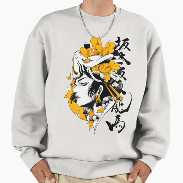 Japanese Samurai Geisha Mask Colorful Modern Urban - Adult & Kids T-Shirts, Sweatshirts & Hoodies apparel design preview 1