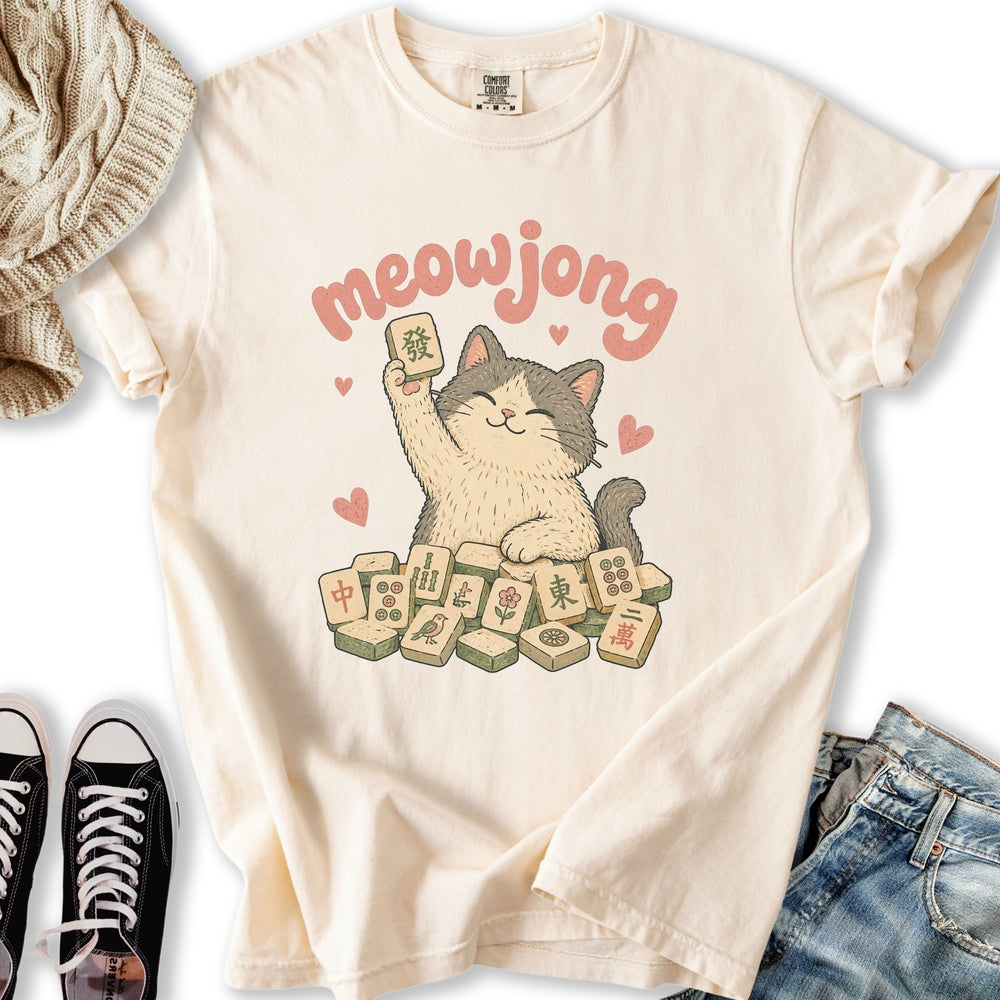 MeowJong Kitten - Adult & Kids T-Shirts, Sweatshirts & Hoodies apparel design preview 1