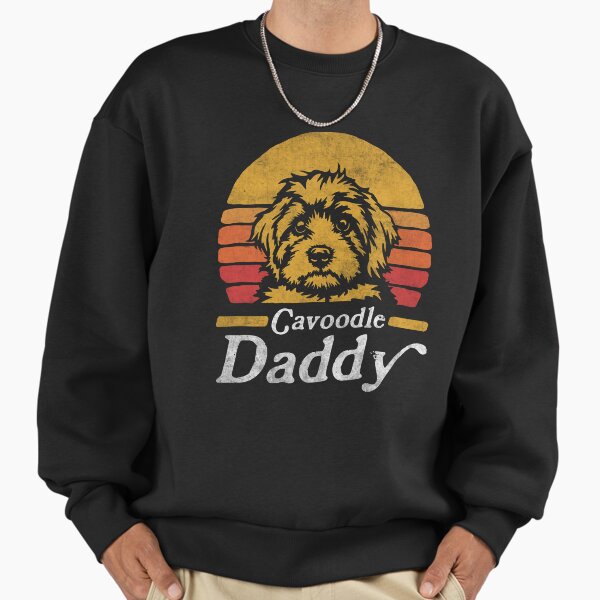 Retro Vintage Cavoodle Daddy - Adult & Kids T-Shirts, Sweatshirts & Hoodies apparel design preview 1