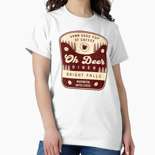 Oh Deer Diner Emblem - Adult & Kids T-Shirts, Sweatshirts & Hoodies apparel design preview 1