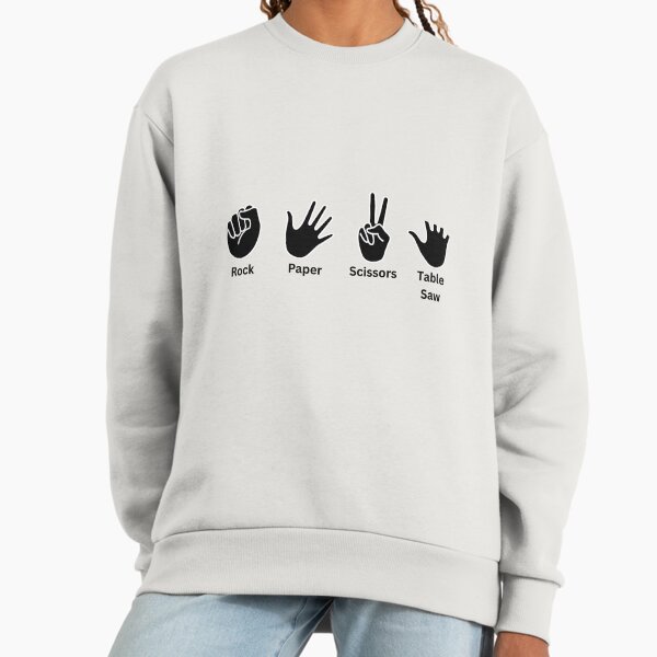 Rock, Paper, Scissors, Table Saw - Adult & Kids T-Shirts, Sweatshirts & Hoodies apparel design preview 1